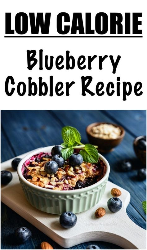 The BEST Low Calorie Blueberry Crumble Recipe! Healthy Blueberry Desserts, Blueberry Crumble Recipes, Easy Blueberry Desserts, Recipe Low Calorie, Blueberry Cobbler Recipe, Easy Blueberry Cobbler, Blueberry Desserts Recipes, Blueberry Cobbler Recipes, Cobbler Recipes Easy