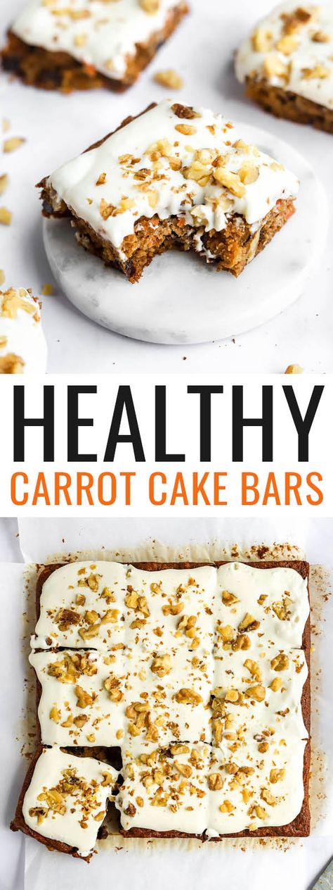 Gluten Free Carrot Cake Recipe Almond Flour, Freezer Carrot Cake Bars Vegan, Carrot Cake Bars Healthy, Gluten Free Carrot Cake Bars, Almond Flour Breakfast Bars, Healthy Carrot Cake Bars, Almond Flour Bars Healthy, Almond Flour Carrot Cake, No Bake Carrot Cake