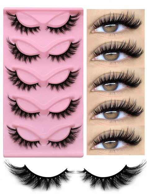 Cat Eye Eyelashes 5 Pairs Fox Eye Lashes Faux Mink Lashes Fluffy Strip False LashesNatural Look Eyelashes Lash Extension Makeup(3DMAO-22)I discovered amazing products on SHEIN.com, come check them out! Cat Eye Eyelashes, Lash Extension Makeup, Fox Eye Lashes, Lash Extensions Makeup, Cat Eye Lash, Fox Eyes, Lash Extension, Faux Mink Lashes, Eye Lashes