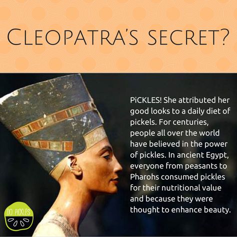 Cleopatra claimed pickles made her beautiful... The Real Cleopatra, Cleopatra Beauty, Cleopatra Beauty Secrets, Aesthetic Routines, Natural Beauty Secrets, Queen Cleopatra, Egyptian Beauty, Skin Care Tutorial, Great Skin