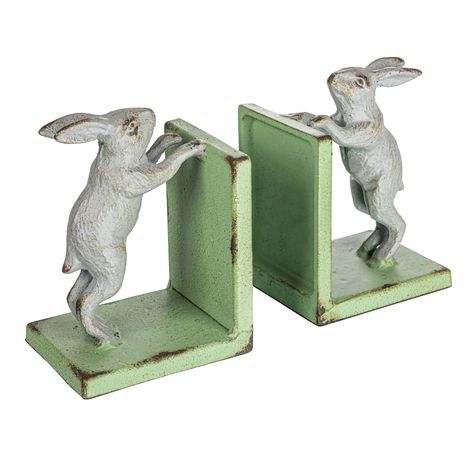 PRICES MAY VARY. Add some farmhouse-inspired charm and whimsy to the bookshelf with these green and grey cast metal rabbit bookends These bookends are suitable for any cottage, farmhouse, or rustic style of home décor, as they create a cozy and playful look Features a rabbit shape, perfect for displaying books in the living room, office, or bedroom The bookend measures 4.5 inches long, 3.5 inches wide, and 5.75 inches high To clean these bookends, simply wipe them with a dry cloth Luxury Classic Almond Toe Ballet Flats, Books In Baby Nursery, Childrens Books Nursery, Bookends Fairy, Child Bookends, Bunny Bookend, Rabbit Bookends, Terracotta Interior Design, Rabbit Themed Nursery