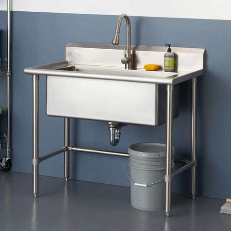 Garage Sink, Stainless Steel Utility Sink, Laundry Room Sink, Pull Out Faucet, Kitchen Appliance Packages, Upright Vacuum Cleaners, Stainless Steel Sink, Utility Sink, Laundry Sink