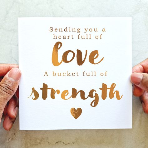 Sending Love and Strength Sympathy Card Thinking of You Card Sending Condolences Card Simple Bereavement Card Rose Gold Card - Etsy Australia Sending Condolences, Condolences Card, Gold Foil Cards, Messages For Friends, Condolence Card, Gold Card, Foil Card, Card Simple, Sending Love