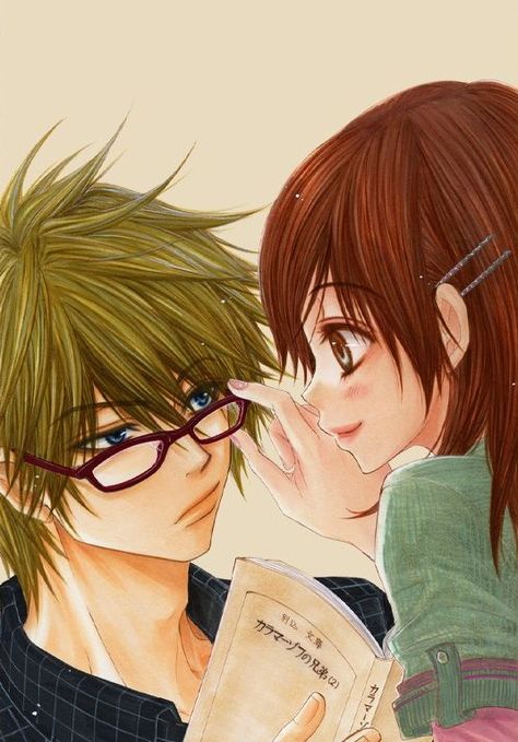 Dengeki Daisy~Playing with Glasses Dengeki Daisy Manga, Dengeki Daisy, Manga Quotes, Manga Couples, Manga Reader, Shoujo Manga, Guy Drawing, Manga Characters, I Love Anime