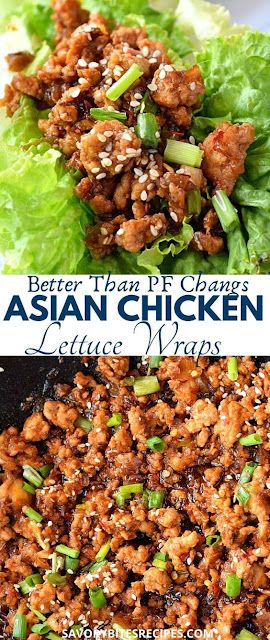 Changs Chicken Lettuce Wraps, Lettuce Wrap Sauce, Asian Chicken Wraps, Pf Changs Chicken Lettuce Wraps, Salat Wraps, Asian Chicken Lettuce Wraps, Chicken Lettuce Wraps Recipe, Chicken Wrap Recipes, Pf Changs