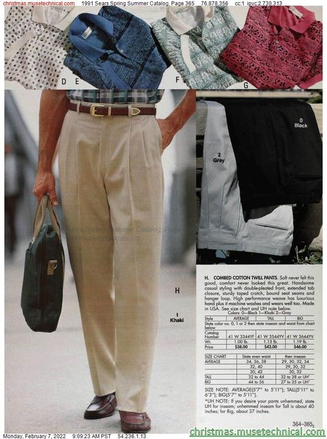 1991 Fashion, 90s Men Fashion, Cotton Pants Men, Man Pants, 90s Men, Ivy League Style, Vintage Photoshoot, 80s And 90s Fashion, 20th Century Fashion