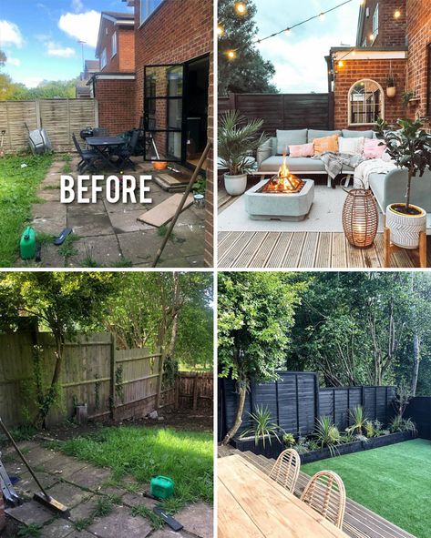 "Before And After Design": This Instagram Account With 1.3 Million Followers Is Showcasing Incredible Redecorations | Bored Panda Before After, Backyard Renovations, Backyard Remodel, Patio Makeover, Furniture Patio, Patio Furniture Ideas, Deck Furniture, After Pictures, Backyard Makeover