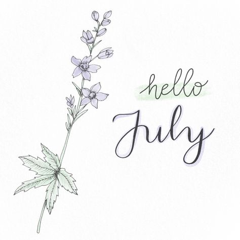 July Lettering Round Up – J. Winsor Art July Hello, June Calligraphy Hand Lettering, July Caligraphy Font, July Bullet Journal Cover, July Bullet Journal, July Bullet Journal Ideas, Radical Honesty, Hello July, Round Up