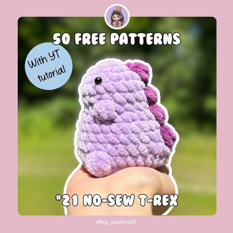 Adorable Amigurumi Free Pattern, Crochet Jumbo Bee Pattern Free, Small Crochet Tutorial, Crochet Dino Tutorial, Grimace Crochet Pattern, Free Easy Animal Crochet Patterns, Arugami Crochet Pattern Free Easy, Super Bulky Yarn Patterns Crochet Amigurumi, No See Crochet Patterns