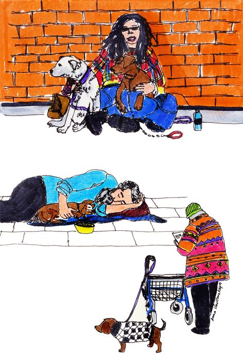 Homelessness Illustration, Homeless Cartoon, Homeless Illustration, Homelessness Art, Homeless Awareness, New York Illustration, Drawn Illustration, Editorial Illustration, Storytelling