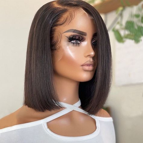 Cheap Human Hair Wigs, Brazilian Hair Wigs, Hair Wigs For Black Women, Bob Lace Front Wigs, Cheap Human Hair, Front Hair Styles, Lace Front Human Hair Wigs, Wig Lace, Lace Front Human Hair