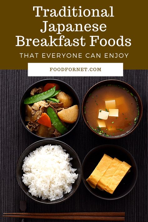 Japanese breakfasts follow an uncommon style, which isn't a bad thing at all. They can be a delicious way to start the day. #japanese #breakfast Eggs Japanese, Traditional Japanese Breakfast, Japanese Breakfast Traditional, Japanese Style Breakfast, Asian Breakfast, Japanese Breakfast, Japanese Diet, Breakfast Soup, Easy Japanese Recipes