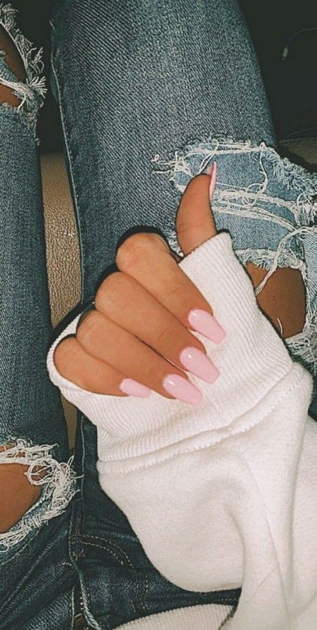 Ongles Rose Pastel, Acrylic Nails Pastel, Stars Nails, Nails Pastel, Nagellack Trends, Easy Nails, Short Coffin Nails, Colorful Nails, Simple Acrylic Nails