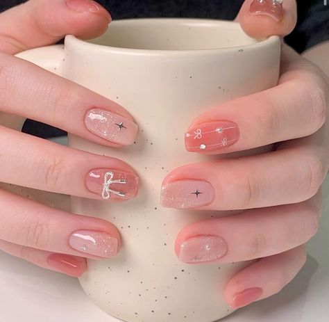 Hello Nails, Short Gel Nails, Simple Gel Nails, Basic Nails, Casual Nails, Blush Nails, Pretty Gel Nails, Really Cute Nails, July Nails