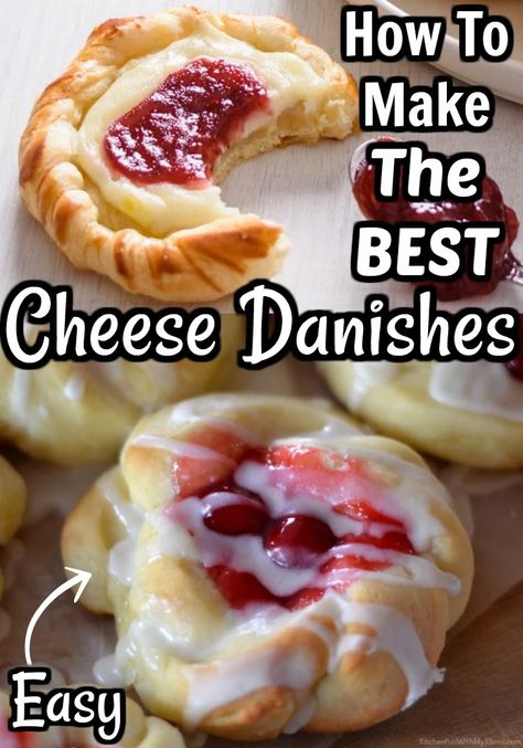 Easy Cherry Cheese Danish, Danish Cream Cheese Pastry, The Country Cook Recipes Desserts, Cream Cheese Turnovers Puff Pastries, Strudel Recipes Savory, Crescent Roll Sheet Recipes Desserts, Cherry Sweet Rolls Recipe, Cressant Rolls Recipes Dinner, Crescent Sheet Recipes Desserts