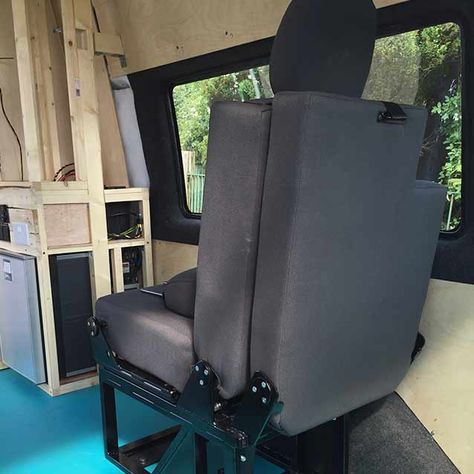 Vito Camper, Black Leather Pillow, Ambulance Conversion, Hiace Camper, Bed Seat, Rock And Roll Bed, Camper Beds, Van Bed, Small Camper