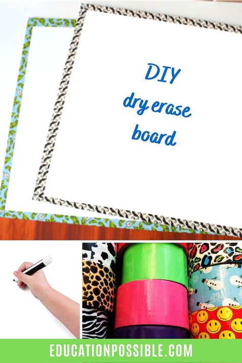 How To Make A Dry Erase Board Diy, Diy Erase Board, White Board Diy, Dry Erase Board Ideas, Diy Dry Erase Board, Diy Whiteboard, Diy Teen, Teen Crafts, Dry Erase Wall