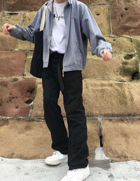 Aesthetic Baggy Outfit, Baggy Clothes Outfit Men, Baggy Outfits Men, Jean Jacket Outfits Men, Baggy Clothes Aesthetic, Barber Style, Jeans Outfit Men, Pinterest Photography, Trendy Boy Outfits