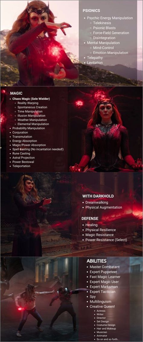 Wanda Maximoff Using Her Powers, Matter Transmutation Power, Darkhold Pages Scarlet Witch, Mcu Powers Ideas, Scarlet Witch Darkhold Art, Marvel Shifting Powers Ideas, Mcu Power Ideas, Darkhold Scarlet Witch, Wanda Using Her Powers