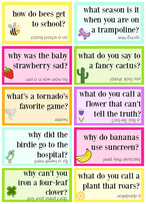 Lunchbox jokes free printable -   springtime jokes Materi Bahasa Inggris, Lunchbox Jokes, Funny Riddles, Funny Jokes For Kids, Lunch Box Notes, Ayat Alkitab, Jokes And Riddles, Jokes For Kids, Kids Lunch