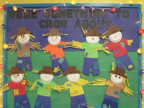 Fall Bulletin Board Scarecrow Door Classroom, Scarecrow Bulletin Board, Fall Classroom Door, November Preschool, Door Classroom, Fall Bulletin Board, Fall Board, Fall Classroom Decorations, Fall Classroom