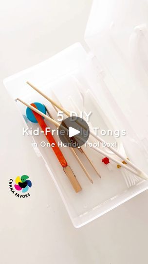 863K views · 13K reactions | 5 DIY Kid-Friendly Tongs - in One Handy Tool Box

🛠️ Turn everyday items into exciting learning tools!

Boost fine motor skills with these easy-to-make tongs:
1️⃣ Spoon Scoopers
2️⃣ Fork Fingers
3️⃣ Chopstick Clamp
4️⃣ Jumbo Stick Pincers
5️⃣ Bottle Cap Grippers

All neatly packed in one portable tool box!

Perfect for:
🏠 At-home learning
🏫 Classroom activities
👩‍⚕️ Occupational therapy
🍽️ Mealtime practice

Parents, teachers, and therapists love these for:
✅ Upcycling household items
✅ Engaging screen-free activities
✅ Developing hand strength
✅ Promoting hand-eye coordination

Ready to transform playtime into skill-building fun?

#DIYKidsCrafts #FineMotorSkills #UpcycledToys #OTActivities #HandsOnLearning #KidsFriendlyTools #ParentingHacks #TeacherResour Diy Learning Games, Jumbo Stick, Kids Chopsticks, Oral Motor Activities, Toddler Projects, Portable Tool Box, Early Childhood Learning, Skill Building, Preschool Activities Toddler