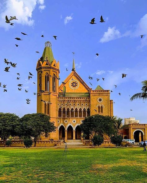 The Venetian-Gothic styled iconic Frere Hall in Karachi dates back to 1863. It was originally built as a town hall and library. Photo by… Pakistan Aesthetic, Hall Library, Pakistan Tourism, Congratulations Quotes, Clifton Beach, Pakistan Culture, Pakistani Culture, Pakistan Independence, Pakistan Independence Day