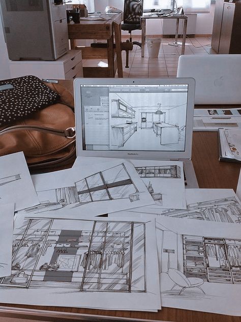 Interior Design Hand Drawing, Perspective Architecture, Architecture Career, Construction Project Management, Interior Design Sketchbook, Interior Design Jobs, Project Management Software, Interior Design Student, Interior Design Renderings