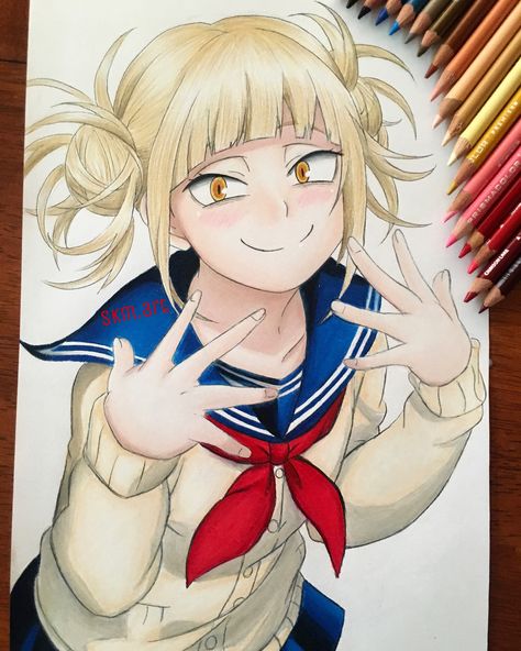 Himiko Toga Drawing, Toga Drawing, Speed Drawing, Single Line Drawing, Continuous Line Drawing, Anime Dancer, Anime Drawing, Continuous Line, Anime Stuff