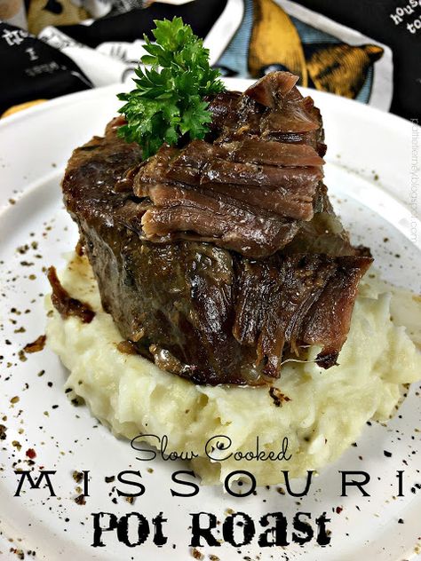 Missouri Pot Roast Missouri Pot Roast, White Almond Cake, White Almond Cakes, Almond Frosting, Crock Pot Beef, Whipped Potatoes, Swiss Steak, Pot Roast Recipe, Mississippi Pot Roast