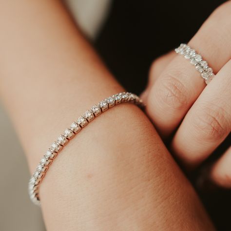 The ultimate duo of elegance and luxury ✨ Our 18ct white gold diamond tennis bracelet paired with our oval claw set wedder. Perfect for treating yourself or gifting someone special with a touch of timeless beauty. Treating Yourself, Diamond Tennis Bracelet, Someone Special, Tennis Bracelet Diamond, Tennis Bracelet, White Gold Diamonds, Timeless Beauty, Gold Diamond, Tennis