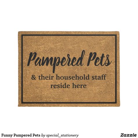 Mat Ideas, House Crafts, Sand Play, Pampered Pets, Dog Rooms, Animals Funny, Silhouette Vinyl, Funny Doormats, Front Door Mats