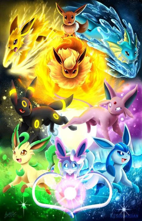 Evoluzioni Eevee, Eevee Wallpaper, Rayquaza Pokemon, Eevee Cute, Kartu Pokemon, Pokemon Eevee Evolutions, Pokemon Firered, Pokemon Poster, Pokemon Backgrounds