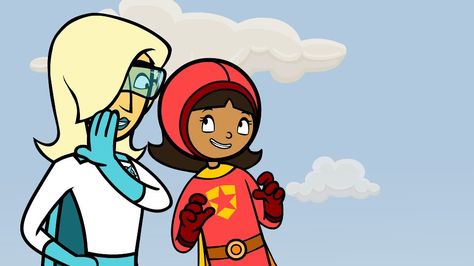 WordGirl (Becky) and Miss. Power Word Girl, Pbs Kids, Word Up, Club Parties, Girl Icons, Live Action, Fan Art, Art