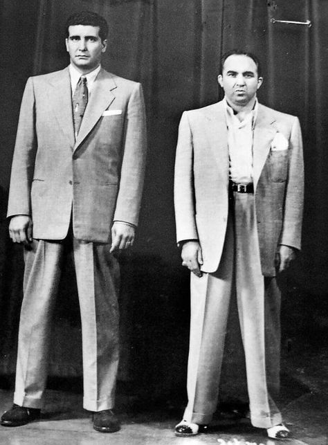 John Stompanado and Mickey Cohen Bonanno Family, Mafia 4, Mob Style, Brownsville Brooklyn, Mickey Cohen, Real Gangster, Gangster Quotes, Chicago Outfit, Mafia Gangster