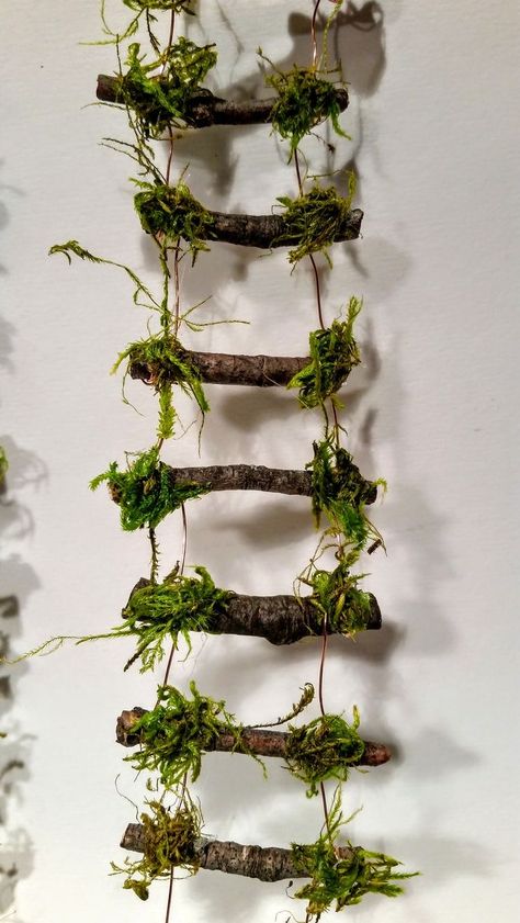 Fairy Ladder, Wire Fairy, Fairy Tree Houses, Fairy House Crafts, Fairy Garden Furniture, Fairy House Diy, Fairy Garden Designs, Fairy Garden Crafts, Faeries Gardens