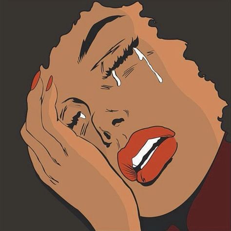 Crying black woman 70's pop art style Dope Drawings, Pop Art Drawing, Awesome Wallpapers, Cool Face, Roy Lichtenstein, Gloomy Day, Pop Art Painting, Dope Art, Girl Style