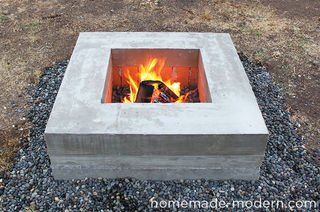 Diy Concrete Fire Pit, Homemade Fire Pit, Fire Pit Plans, Make A Fire Pit, Concrete Fire Pit, Homemade Modern, Fire Pit Materials, Fire Pit Ring, Metal Fire Pit