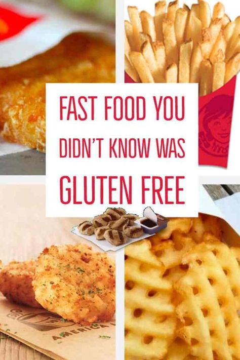 Gluten Free Fast Food Options, Gluten Free Fast Food, Gluten Free List, Gluten Free Food List, Menu Sans Gluten, Gluten Free Info, Dessert Sans Gluten, Gluten Free Kids, Vegan Fast Food