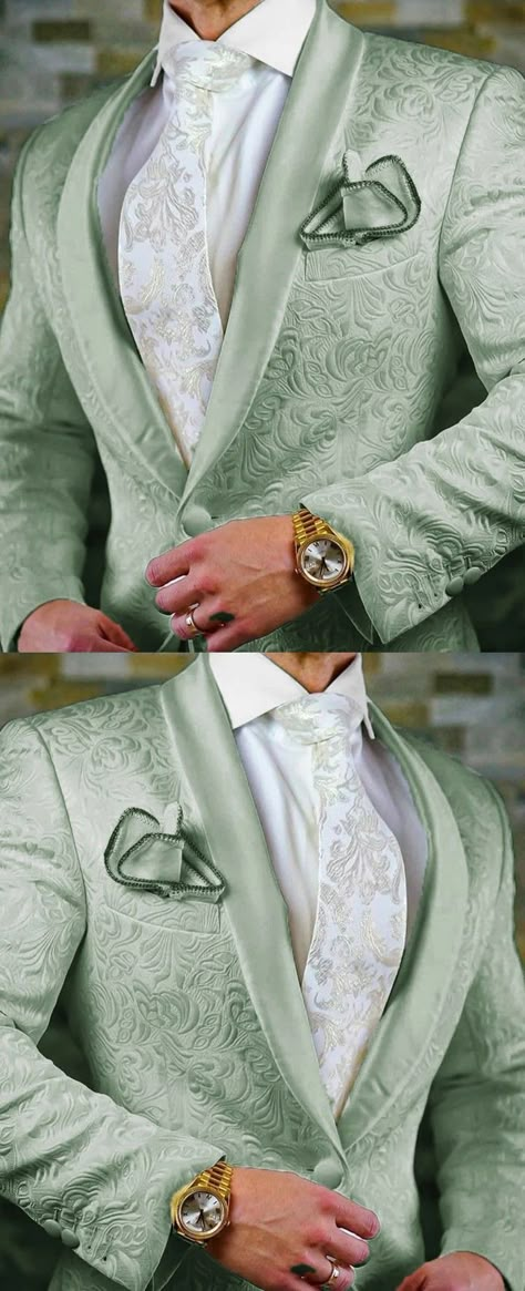 Sage Green Suits For Men, Sage Green Tuxedo, Royal Suit, Coquette Prom, Green Tux, Tuxedos For Wedding, Green Wedding Suit, Green Tuxedo, Wedding Tux