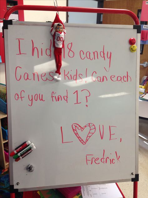 Elf on the shelf in the classroom Elf On The Shelf Ideas Classroom, Funny Elfs, Elf Classroom, Classroom Elf, Kindness Elves, School Edition, Teaching Holidays, Prek Classroom, Awesome Elf On The Shelf Ideas