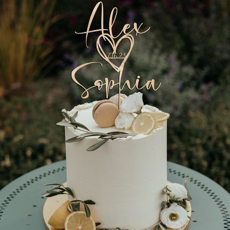 Heart Wedding Cake Topper, Mr Mrs Cake Toppers, Gold Cake Topper Wedding, Date Cake, Rustic Wedding Cake Toppers, Gold Cake Topper, Personalized Wedding Cake Toppers, Rustic Wedding Cake, Custom Wedding Cake Toppers