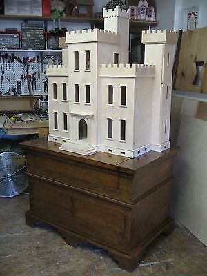 Dollhouse Thornhill castle order only $6,500.00 3/4-1/2 " Baltic birch plywood (the best in my opinion) Barbie Castle, Castle Dollhouse, Toy Castle, Veneer Plywood, Folding Origami, Doll House Plans, Miniature Rooms, Dolls Houses, Miniatures Tutorials