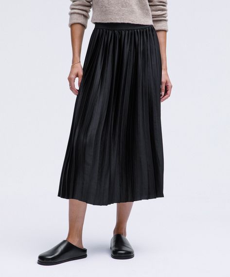 Wool long skirt