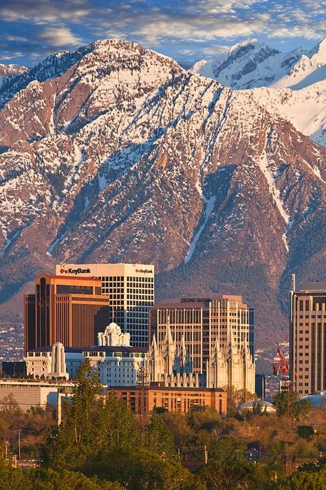 Salt Lake City Skyline - Utah Salt Lake City Skyline, Salt Lake City Utah, Aruba, Barbados, City Skyline, Salt Lake City, Lake City, Park City, Pin It