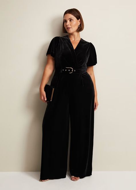 Holly Black Velvet Jumpsuit | Velvet One Piece, Metallic Jumpsuit, Black Velvet Jumpsuit, Metallic Jumpsuits, Plisse Fabric, Jumpsuit Fall, Petite Jumpsuit, Velvet Jumpsuit, Holly Black