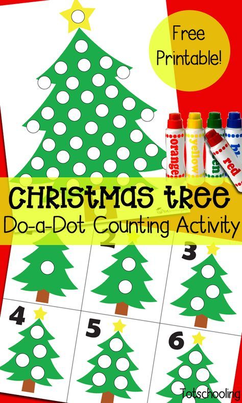 Christmas Tree Dot Marker Counting Activity Tk Curriculum, Christmas Activities For Toddlers, Christmas Learning, Preschool Christmas Activities, Christmas Preschool, Dot Marker Activities, Maluchy Montessori, Number Activity, Counting Activity