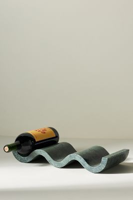 Robin Marble Wine Bottle Holder | Anthropologie Plaster Wine Rack, Clay Pipe Wine Rack, Apartment Wine Storage, Marble Wine Rack, Ceramic Wine Stoppers, Cool Trinkets, Wine Fireplace, Wine Rack Modern, Small Wine Rack