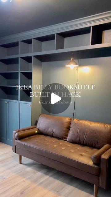 Yorktowne Green, Billy Hack, Bookcase Hack, Billy Bookcase Hack, Desk Hacks, Ikea Billy Bookcase Hack, Ikea Billy Bookcase, Ikea Billy, Billy Bookcase