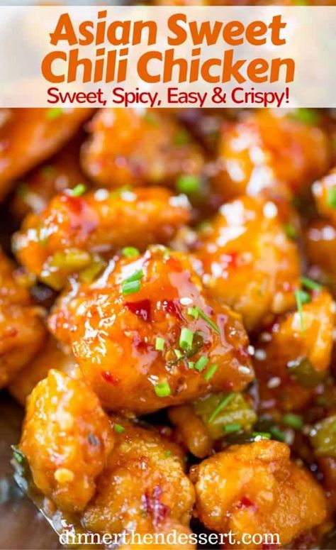 Chinese Sweet Chili Chicken, Sweet Thai Chicken, Sweet And Pungent Chicken, Sweet Chili Chicken Bites, Chili Chicken Recipe Chinese, Sweet And Spicy Chicken Bites, Asian Chili Chicken, Sweet Hot Chicken, Asian Sweet Chili Chicken